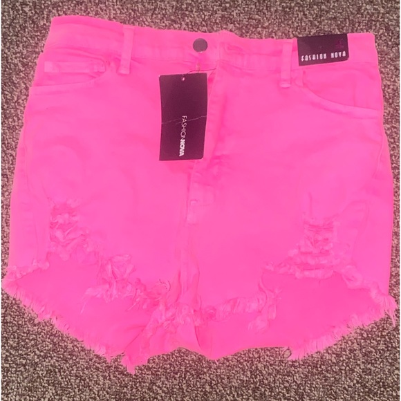 Fashion Pink Women’s Shorts - Picture 2 of 7